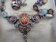 Ancien collier emaux d'occasion  Chantelle