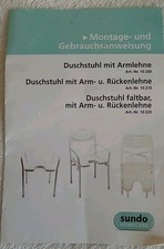 Duschstuhl sundo faltbar gebraucht kaufen  Collenberg
