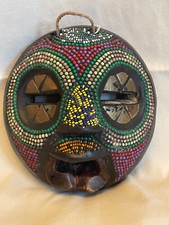 Wooden masks carved for sale  North Branch