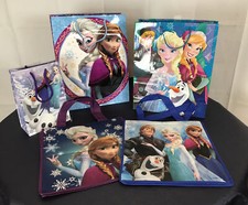 5 sacos de saque congelados Elsa Anna festa de aniversário favores guloseimas presente saco de papel comprar usado  Enviando para Brazil