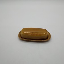 Prato de manteiga vintage clássico marrom cor caramelo cerâmica comprar usado  Enviando para Brazil