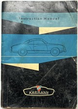 1956 KARMANN GHIA VW TYPE 14 OWNER INSTRUCTION MANUAL ENGLISH MARCH EDITION RARE comprar usado  Enviando para Brazil