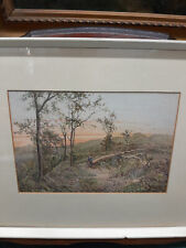 Vintage watercolour landscape for sale  HUNGERFORD