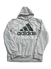 Moletom com capuz Adidas Essentials camuflado pequeno (devolução da loja/marcas na manga) branco comprar usado  Enviando para Brazil
