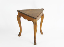 Mesa lateral triangular vintage de madeira, mesa de centro para fazenda comprar usado  Enviando para Brazil
