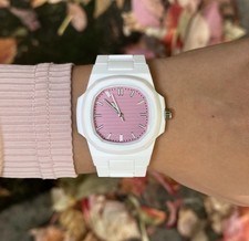 Orologio bianco rosa usato  Prato