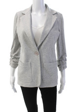 Jaqueta Blazer Bailey 44 Feminina Botão Único Manga 3/4 Lapela Entalhada Cinza Pequena comprar usado  Enviando para Brazil
