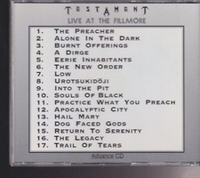 Usado, testament live at the Fillmore cd promo comprar usado  Enviando para Brazil