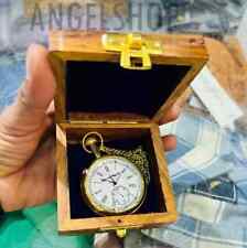Usado, Relógio elgin vintage bolso colecionável antigo relógio de bolso de latão com caixa PRESENTE comprar usado  Enviando para Brazil