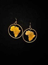 African brass earrings for sale  Hampton