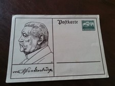 Ganzsache postkarte hindenburg gebraucht kaufen  Wittenberg-Reinsdorf