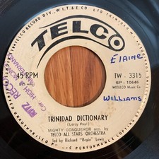 MIGHTY CONQUEROR Trinidad Dictionary / Eye Food 45 on Telco calypso trinidad, usado comprar usado  Enviando para Brazil