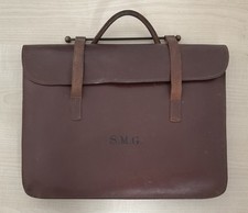 vintage leather music case for sale  WAKEFIELD