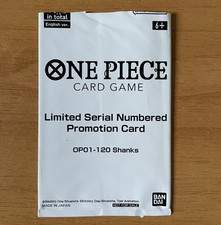 ONLY BOOSTER Limited Serial Numbered Shanks (OP01-120) xxxx/1000 | One Piece TCG comprar usado  Enviando para Brazil