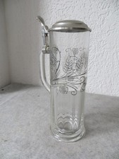 Glaskrug zinndeckel geeicht gebraucht kaufen  Kitzingen