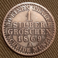 Preussen silbergroschen 1869 gebraucht kaufen  Nidderau