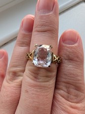 9ct gold morganite for sale  BISHOP AUCKLAND