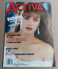 ACTIVA magazine LUCIA MENDEZ 1991 fashion AKIHITO FIDEL CASTRO DIOSAS DE PLATA comprar usado  Enviando para Brazil