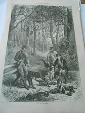 Gravure 1879 halte d'occasion  La Verpillière