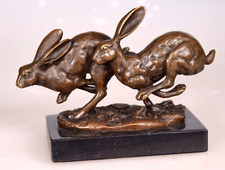 Bronzefigur laufende feldhasen gebraucht kaufen  Recklinghausen