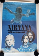 Pôster promocional Nirvana Nevermind impresso na Alemanha Império Direitos autorais Nirvana, usado comprar usado  Enviando para Brazil