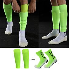 Calcetines deportivos para hombre con agarre calcetines de fútbol y mangas para pantorrilla cubierta para piernas de adulto fútbol segunda mano  Embacar hacia Mexico