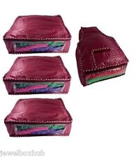 COMBO DE 3 CAMISAS SARI TRAJES CUBIERTAS PRENDAS Y 1 FUNDA BLUSA ESTUCHE DE ALMACENAMIENTO BOLSA segunda mano  Embacar hacia Mexico