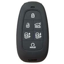 Usado, Capa estojo silicone fit Hyundai Santa Fe Tucson Palisade 6 botões controle remoto chaveiro comprar usado  Enviando para Brazil