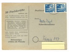 Postkarte stempel vom gebraucht kaufen  Taucha