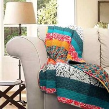 Boho stripe throw for sale  GLASGOW