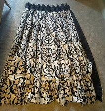 Pair curtains black for sale  UK