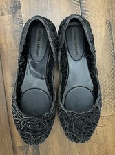 Sapatos femininos Melissa preto glitter Campana Fitas II sem salto tamanho 7 geléia comprar usado  Enviando para Brazil