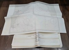 Vintage admiralty charts for sale  BALA