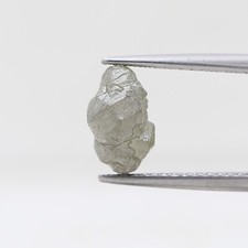 Gran Diamante Rudo 2.21TCW Verde Gris Brillante Forma Natural De Poliedro Joya comprar usado  Enviando para Brazil