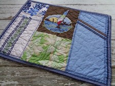 POTTERY BARN KIDS Wind Surf Racing Team acolchoado tropical farsa azul marrom comprar usado  Enviando para Brazil