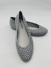 Sapato Plano Melissa Jason Wu Prata Geleia Balé Tamanho 10 Glitter Slip On NOVO comprar usado  Enviando para Brazil