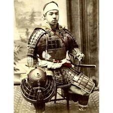 Usado, Foto histórica SAMURAI WARRIOR IN Full ARMOR da década de 1880 4x6 comprar usado  Enviando para Brazil