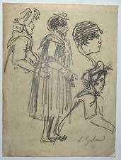 Femme chapeau dessin d'occasion  Pluvigner