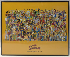 2000 Vintage Os Simpsons Personagem Elenco Estampa Matt Groening 8" X 10" em Moldura comprar usado  Enviando para Brazil