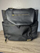 Usado, Mochila para fraldas Skip Hop bebê - Preta com bolsos dourados com zíper em excelente estado usado comprar usado  Enviando para Brazil
