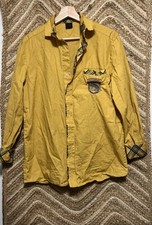 Camisa feminina Harry Potter lufa-lufa amarela xadrez com botões manga longa, tamanho P comprar usado  Enviando para Brazil