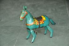 Brinquedo de lata vintage azul fino litho cavalo saltador, Japão? comprar usado  Enviando para Brazil