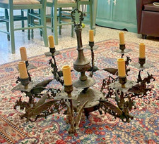 Antico lampadario bronzo usato  Cosenza