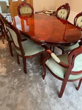 Italian mahogany dining for sale  CLITHEROE