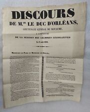 Affiche historique 1830 d'occasion  Plombières-lès-Dijon