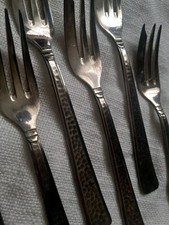 Kuchengabeln 90er hammerschlag gebraucht kaufen  Frankfurt am Main