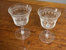 Vintage crystal etched for sale  Vero Beach