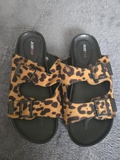 Leopard print sandals for sale  BIRMINGHAM