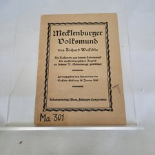 Mecklenburger volksmund richar gebraucht kaufen Mecklenburger volksmund richar gebraucht kaufen  Berlin