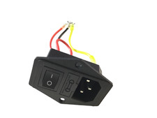 Interruptor de alimentación macho 10A 220V/110V piezas de impresora hágalo usted mismo accesorio negro para impresora 3D segunda mano  Embacar hacia Mexico